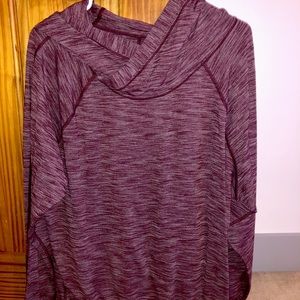 Lululemon Cross Neck Hoodie Maroon